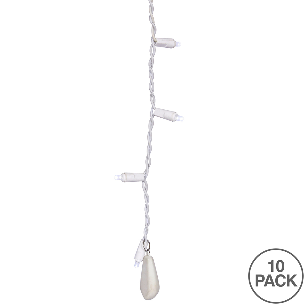 White Icicle Curtain Light Weight 10/Bag