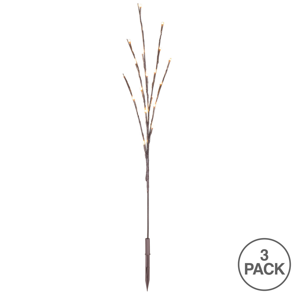 60Lt 3Pc 36" LED WWt-Twkle WA Bw Twig Lt
