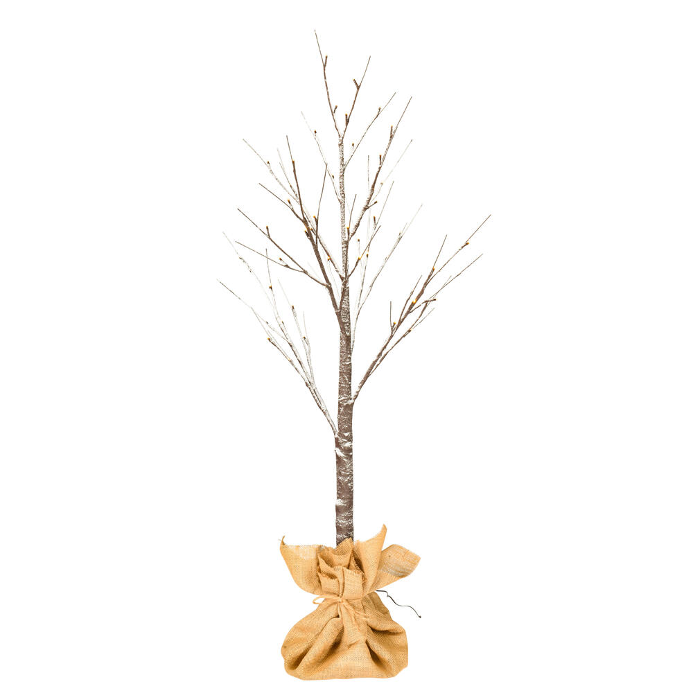 Vickerman LED Brown Frosted Twig Tree