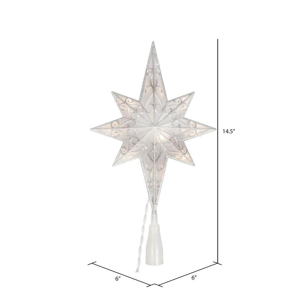 Vickerman 14.5" LED 8 Point Bethlehem Star Tree Topper