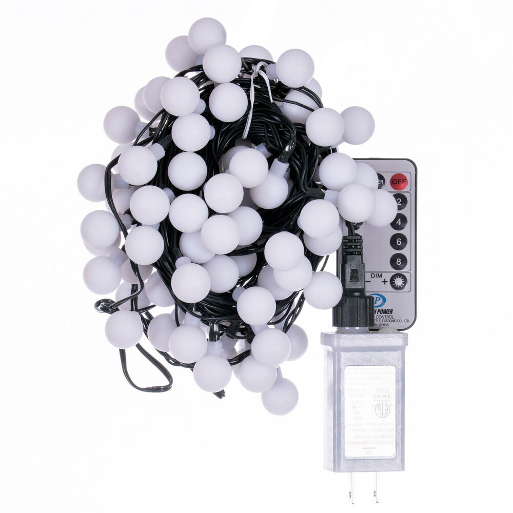 Vickerman LED Indoor/Outdoor 8 Function Cherry Light Set with Remote Control.