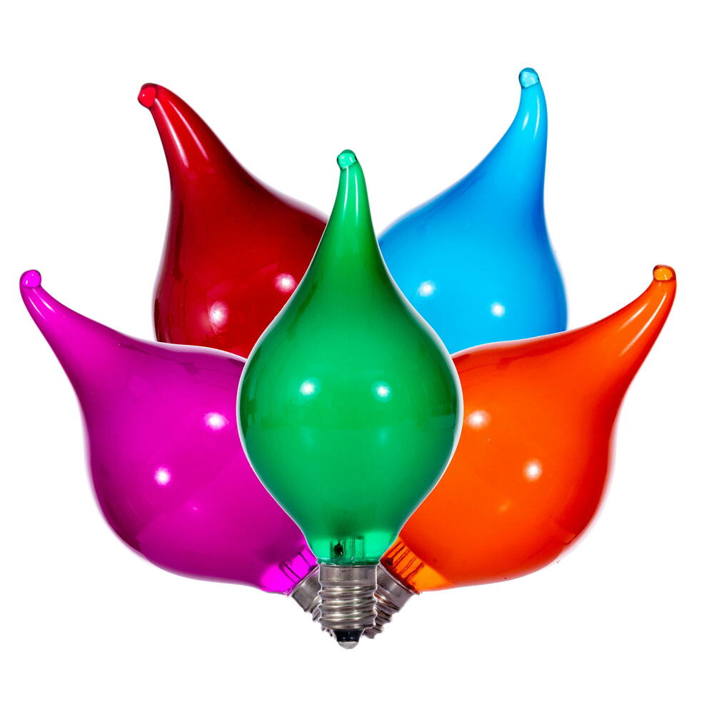Vickerman LED G45 Glass Flame Tip Light Set