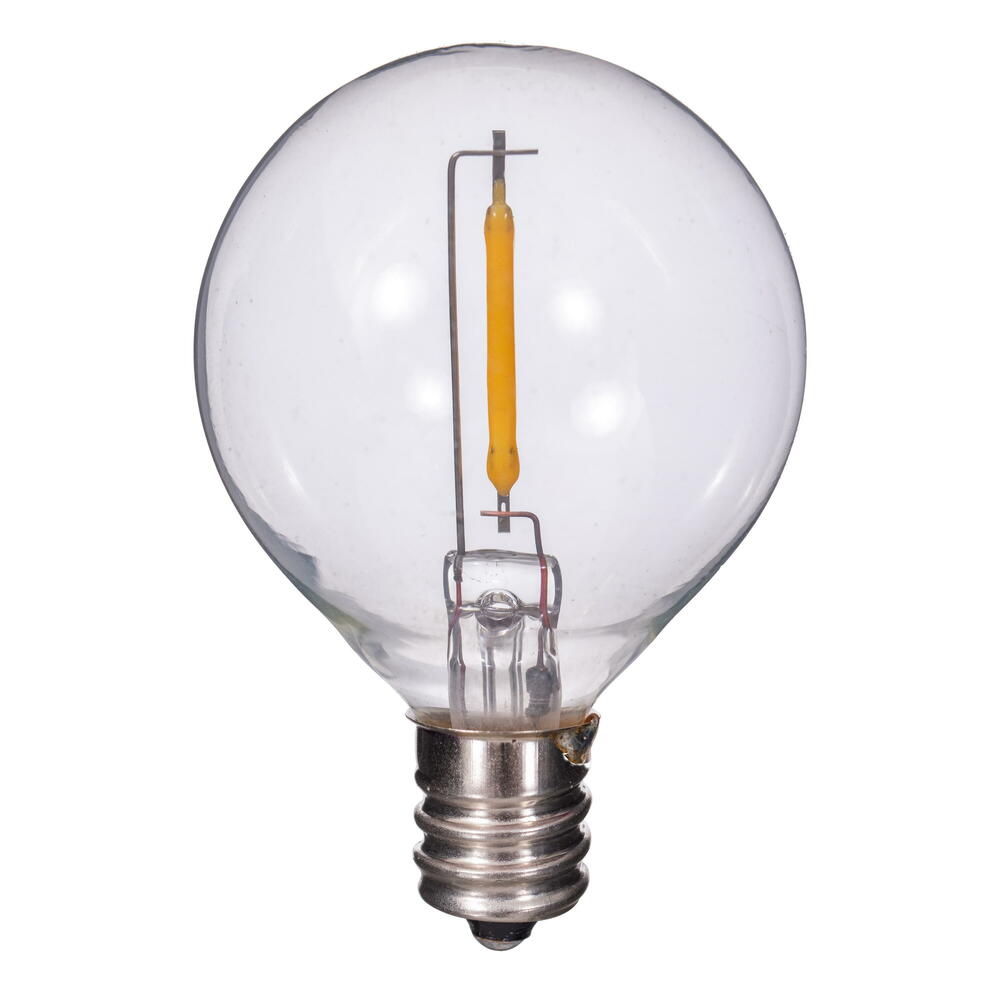 G40 LED WW E12 Clear Filament Bulb 25/Pk