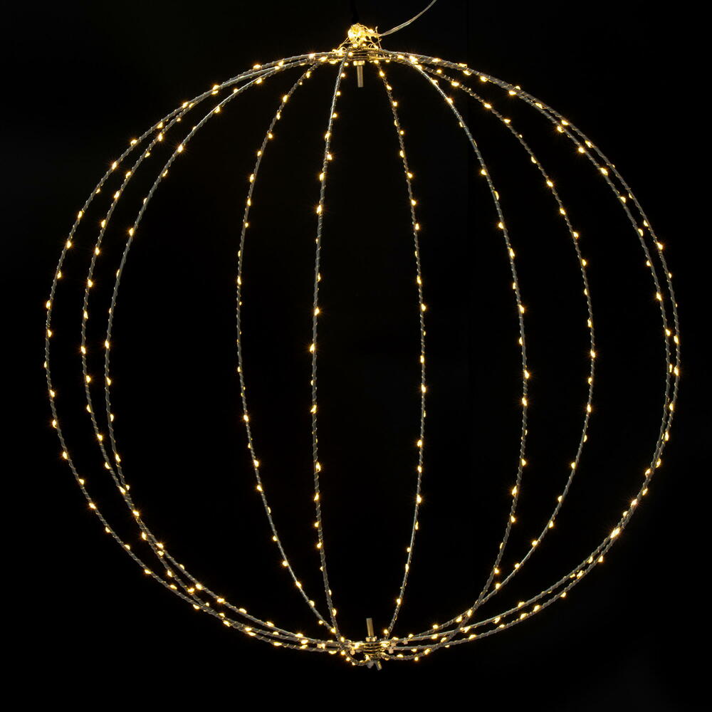 Vickerman Warm White LED Ball Wire Silhouette
