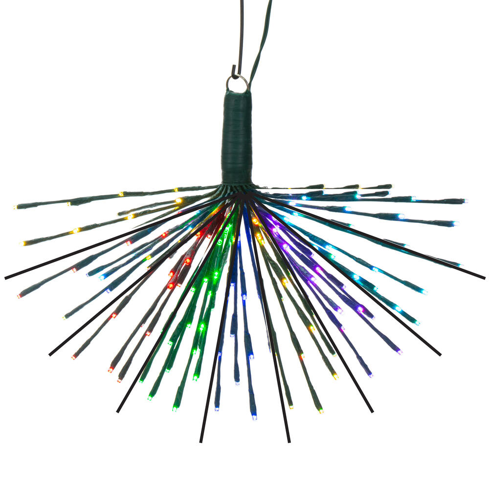 Vickerman Remote Controlled RGB-Warm White Green Starburst 