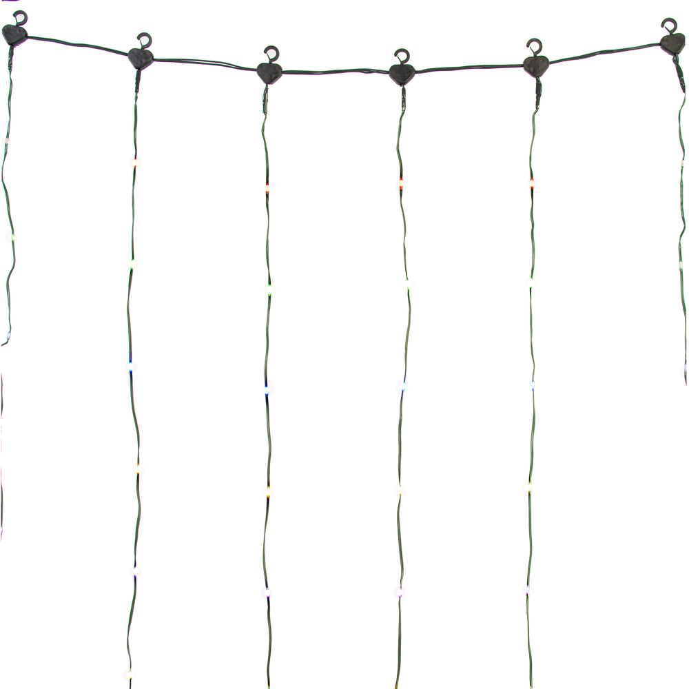 Vickerman 10' X 10' Remote Controlled LED Curtain End-Connecting Light Set 