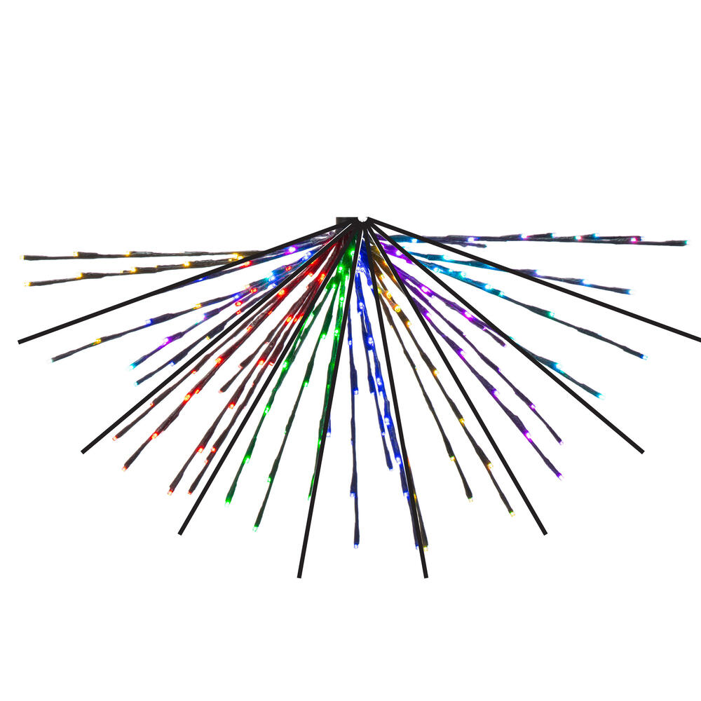 Vickerman Remote Controlled RGB-Warm White Black Starburst 
