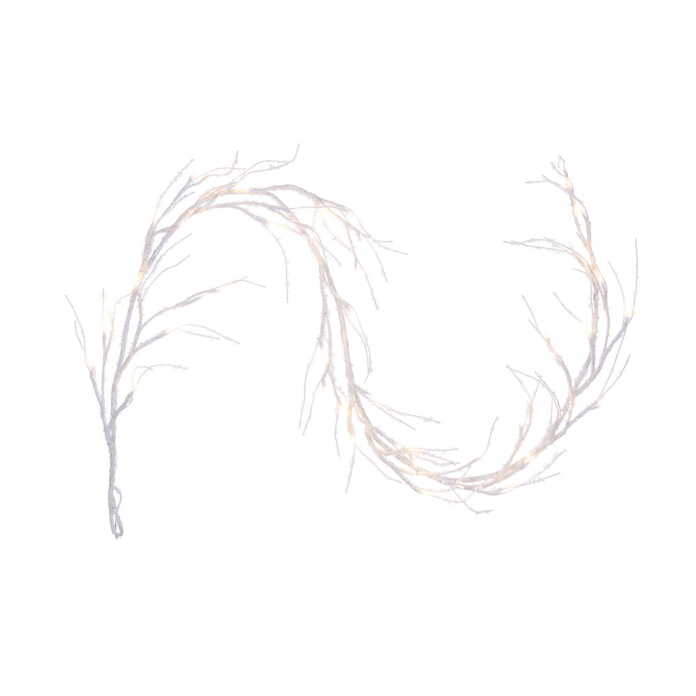 Vickerman 6' Icy Sugar Glitter Twig Garland