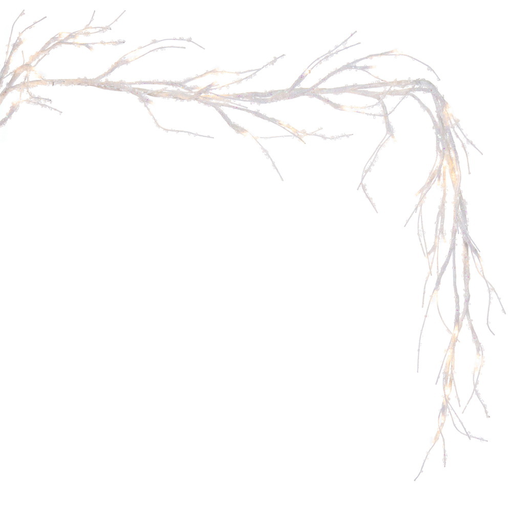 Vickerman 6' Icy Sugar Glitter Twig Garland