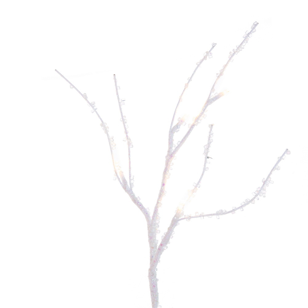 Vickerman 6' Icy Sugar Glitter Twig Garland