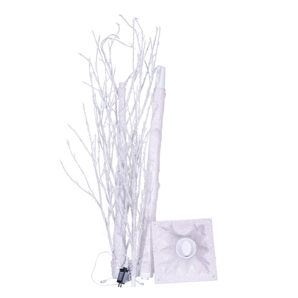 Vickerman White Icy Twig Tree LED Outdoor WW