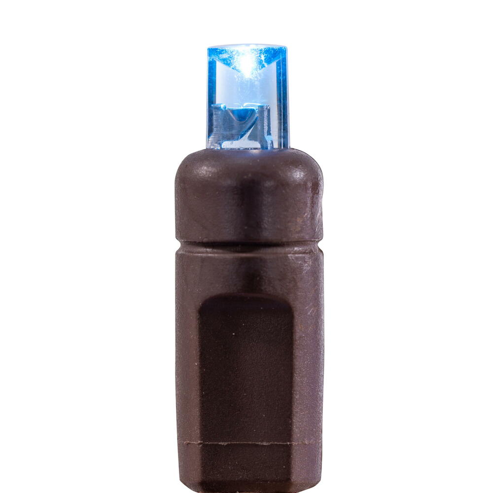 Vickerman Single Mold Wide Angle Brown Wire LED Christmas light set, Poly Bag