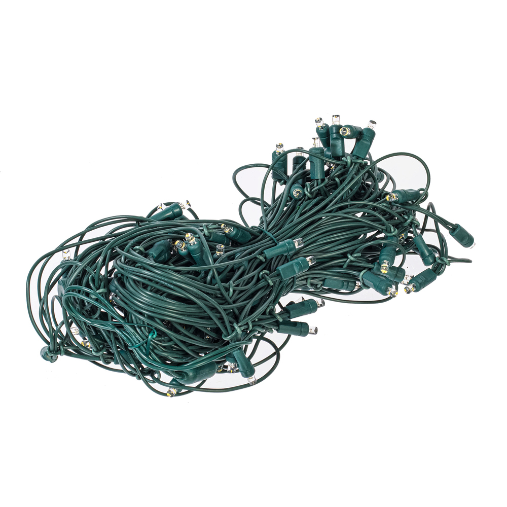 Vickerman RGB-Warm White Wide Angle Coaxial LED 4' x 6' Net Light on Green Wire