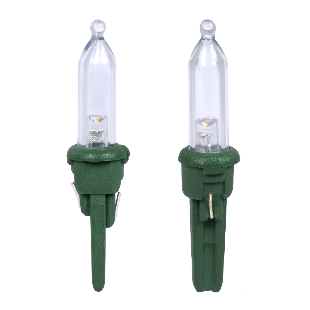 Vickerman Italian LED Single Mold Green Wire Christmas Light Set, Poly Bag