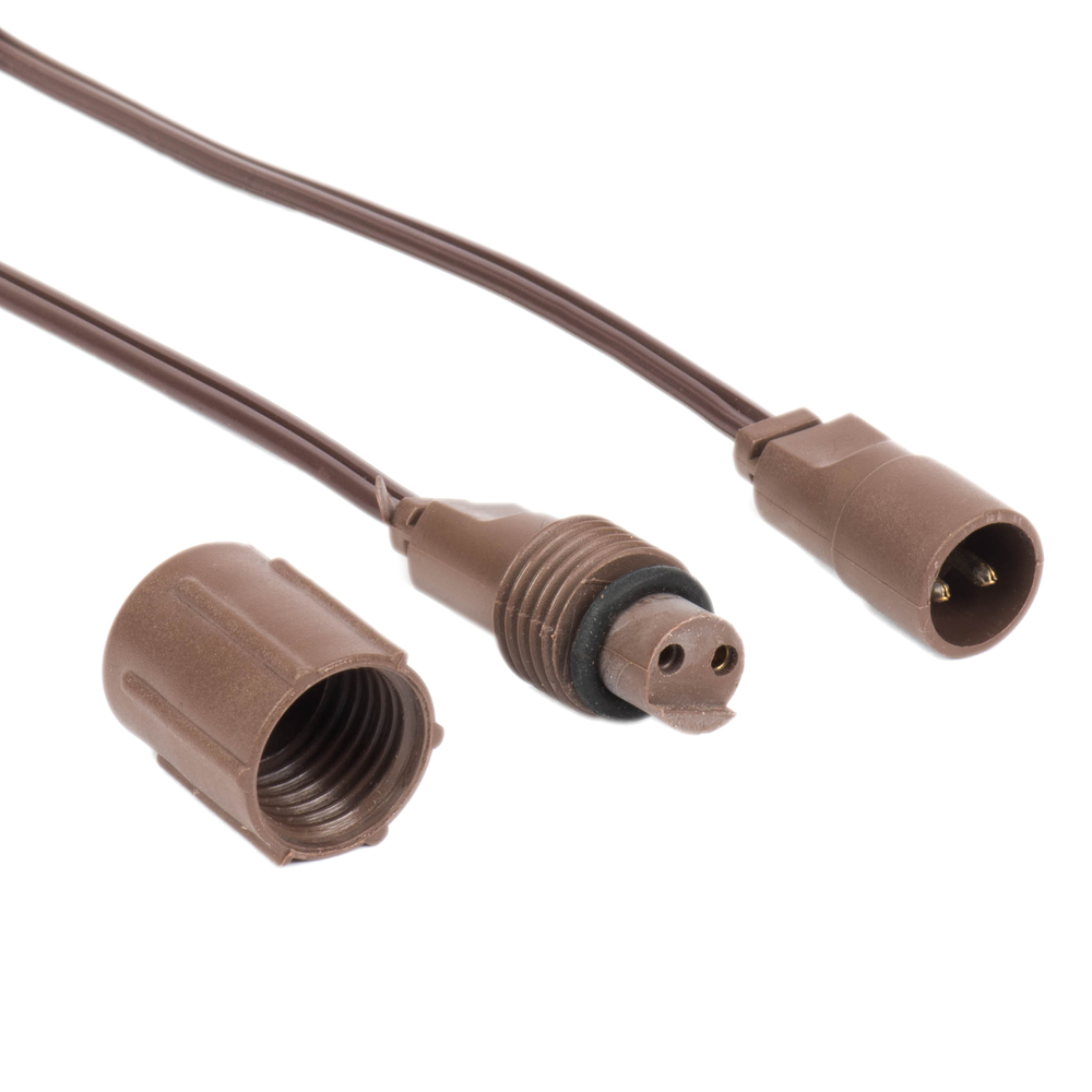 Vickerman Brown Wire Coaxial Extension Cord.