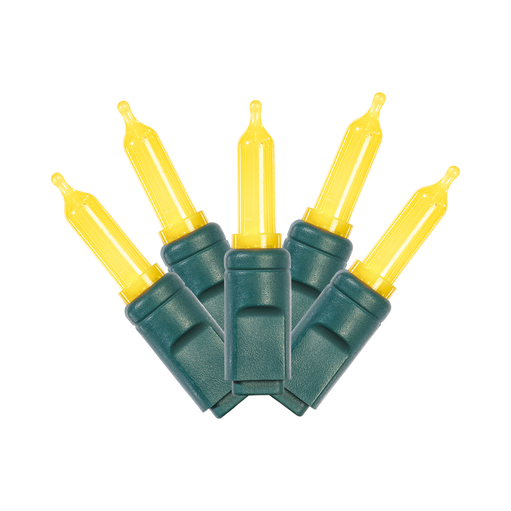 Vickerman Italian LED Single Mold Green Wire Christmas Light Set, Poly Bag