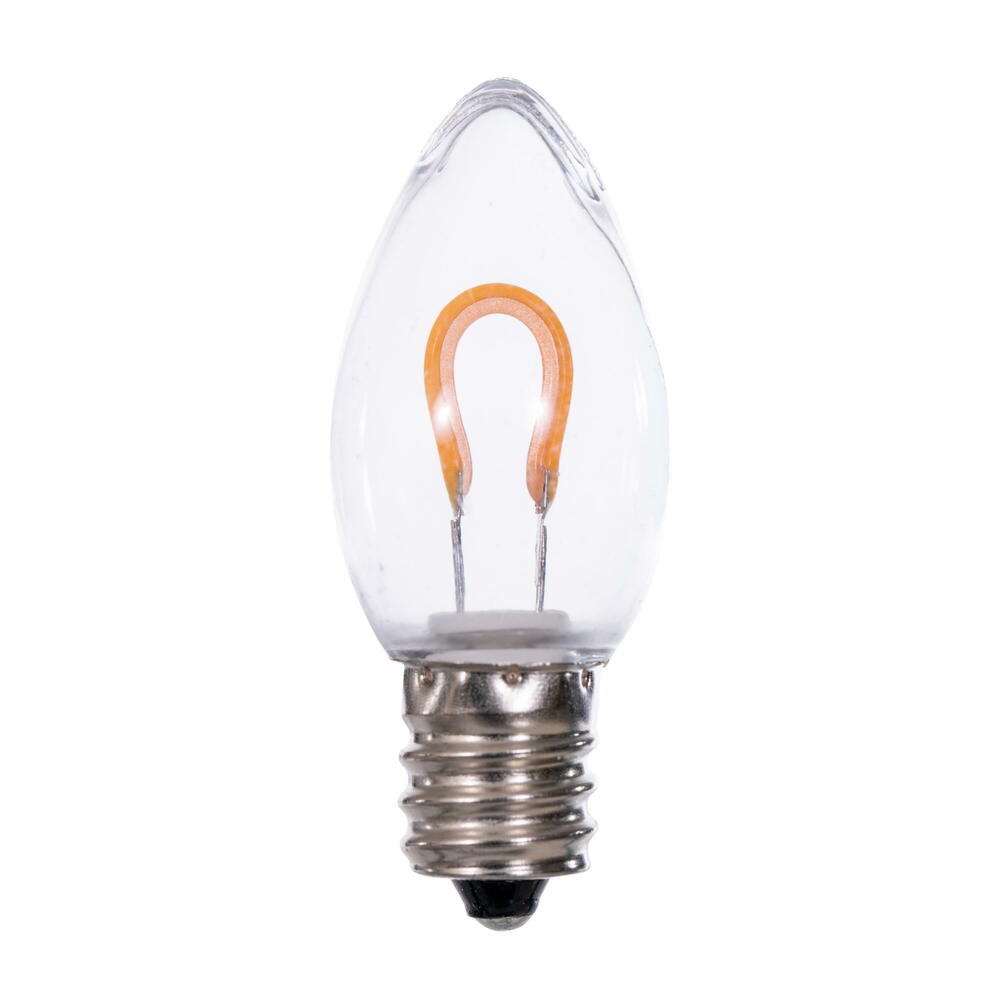 Vickerman C7 Transparent U-Shaped Filament Bulb, 25/Bag.