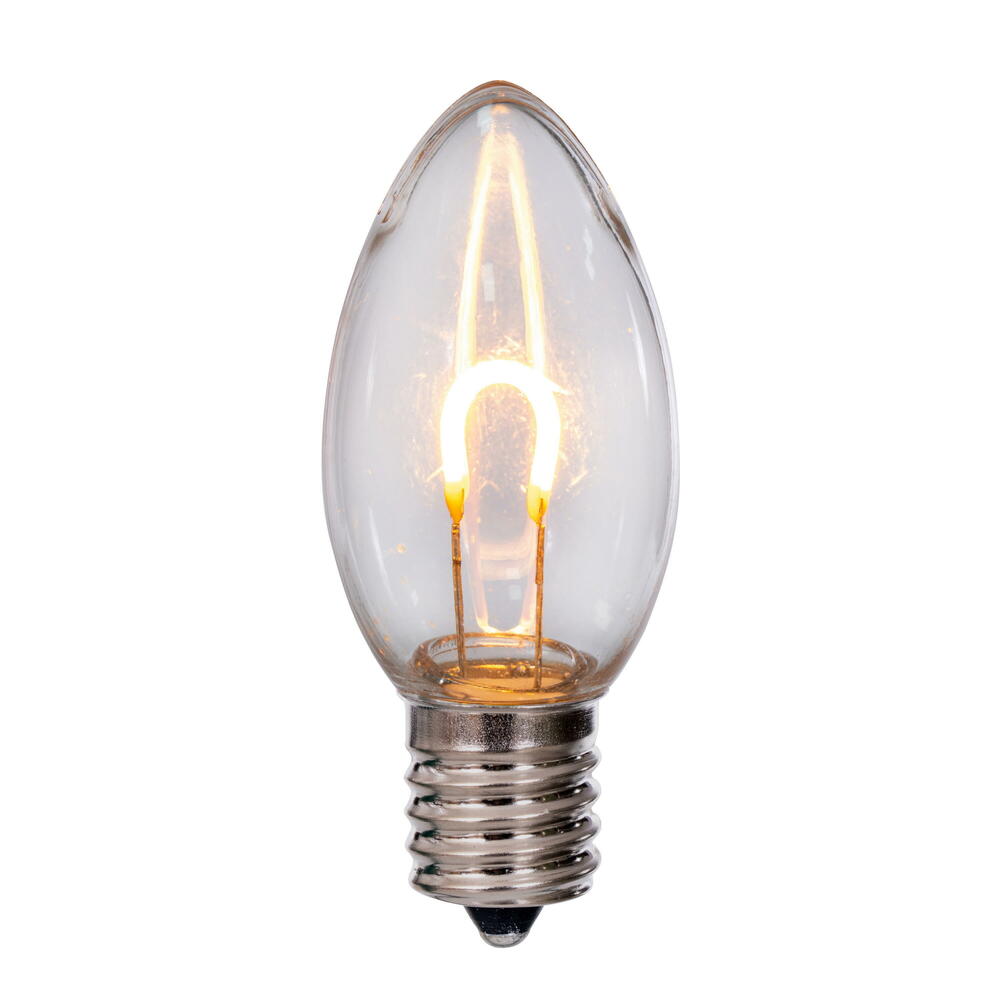 Vickerman C9 Transparent U-Shaped Filament Bulb, 25/Bag.