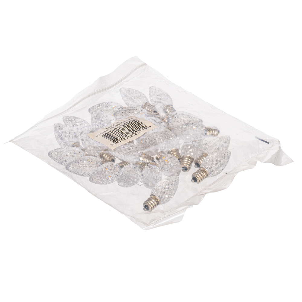Vickerman C7 Faceted LED Replacement Bulbs, 25 Pack