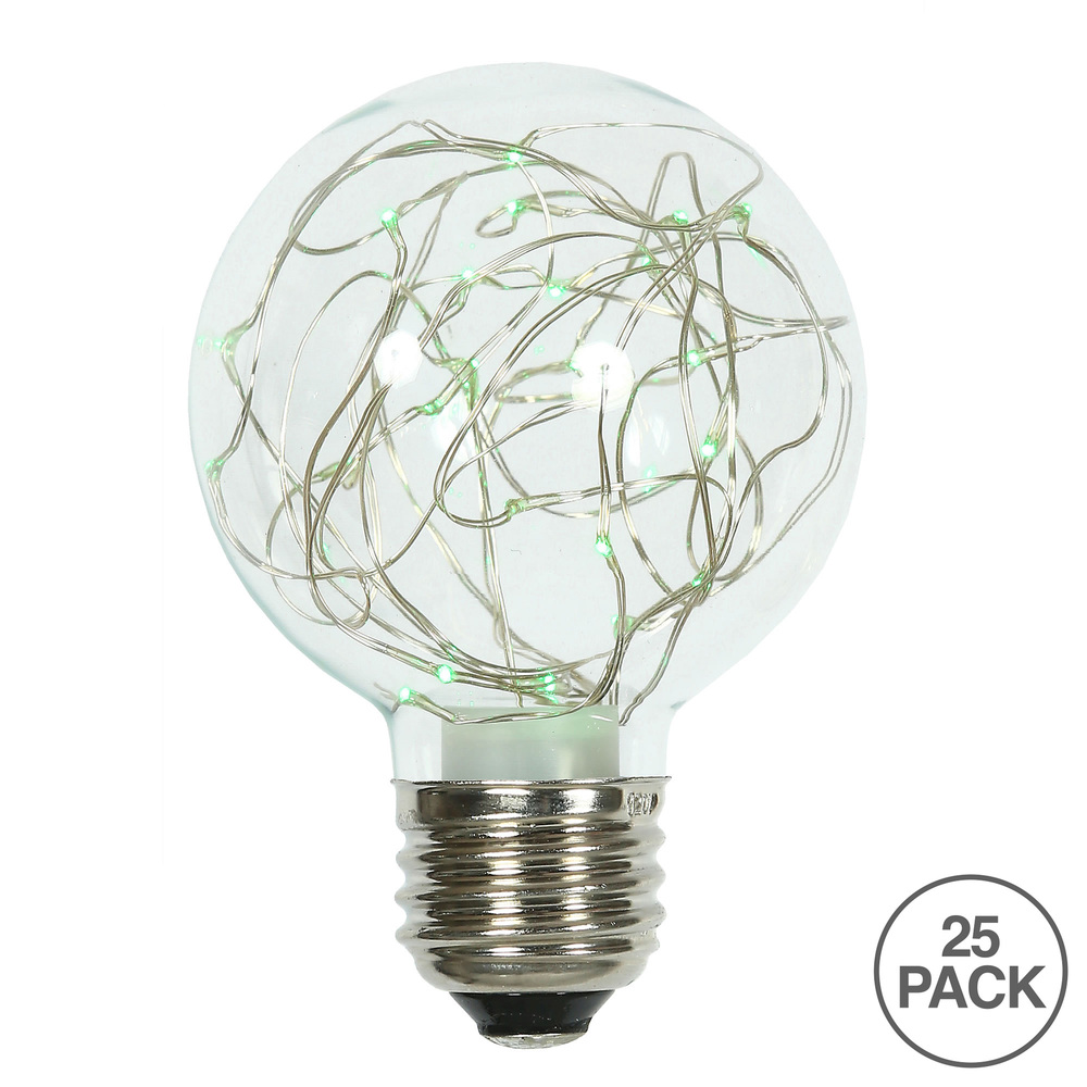 Vickerman Twinkle Glass G95 Fairy Light Christmas Bulb