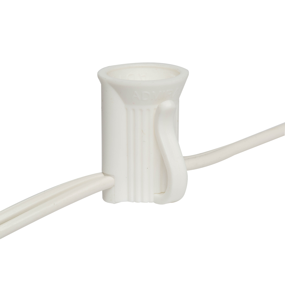 Vickerman C7 Sockets on White Wire